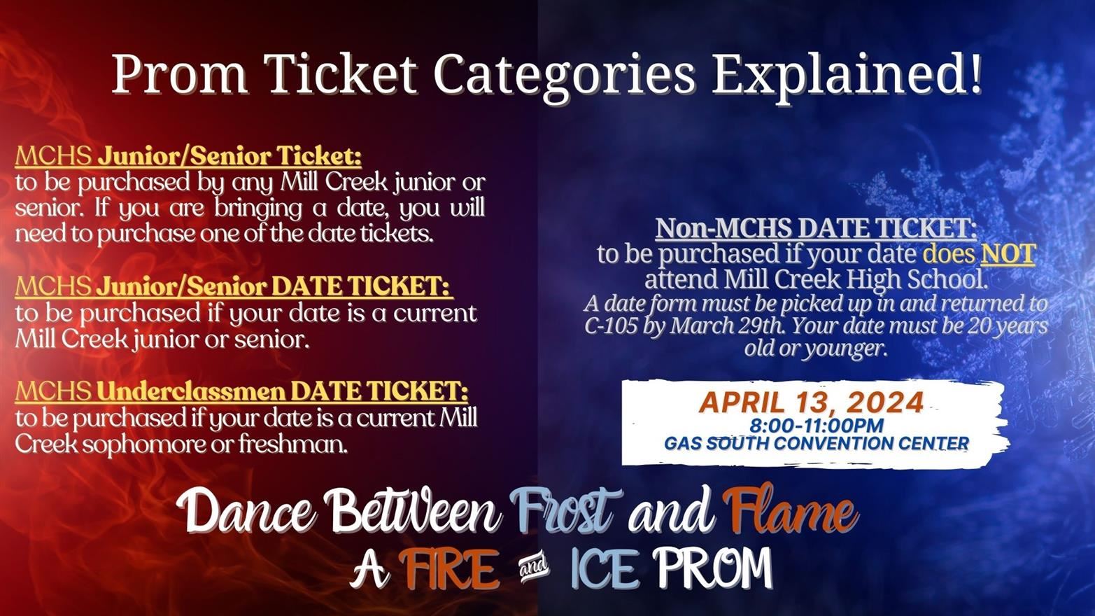 prom ticket categories 2024